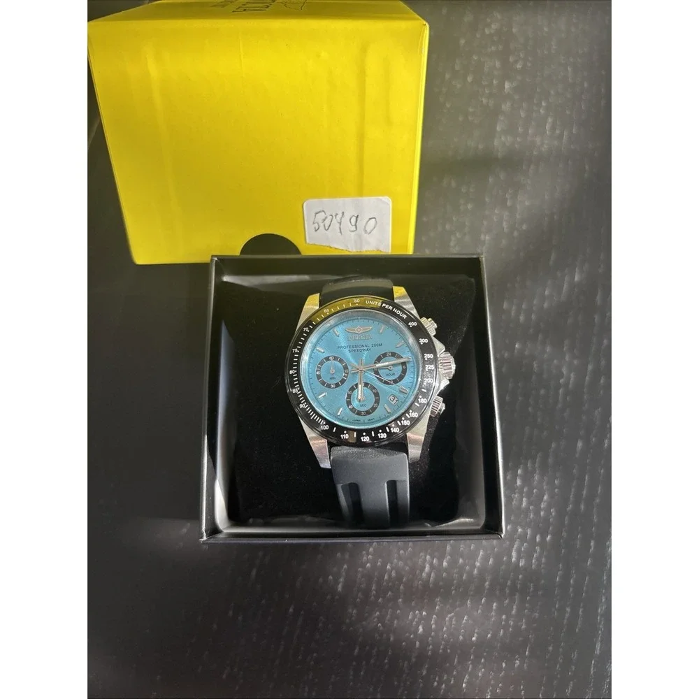 Invicta Men's 50490 Speedway Quartz VD53 Light Blue Dial Watch